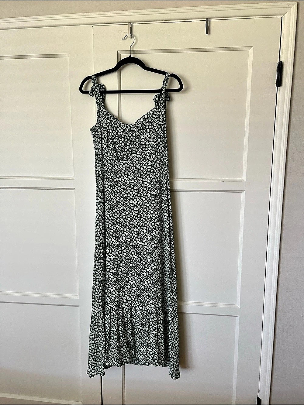 Reformation Floral Green & White Midi Dress Like New